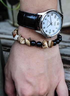 【G表弟】卡西欧 复古黑白数字指针系列 石英表