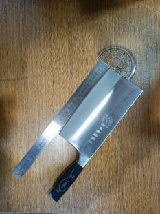 扬州15年老店得胜桥胡顺兴3号厨师前切后斩刀头重黑柄厨房菜刀