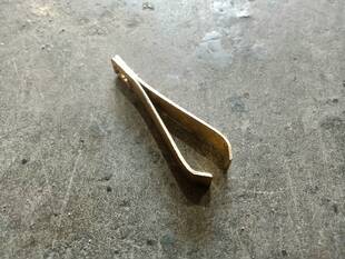 扬州三把刀15年老店 黄铜猪毛镊子鸭毛夹鹅毛夹猪蹄夹锻打迷你款