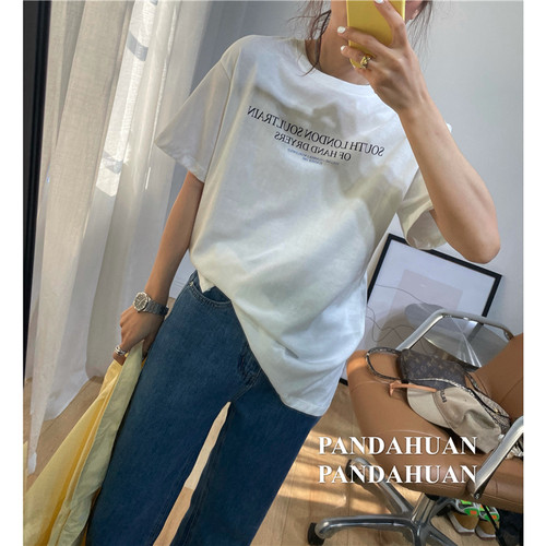 红色英文白短袖价格 红色英文白短袖图片 星期三