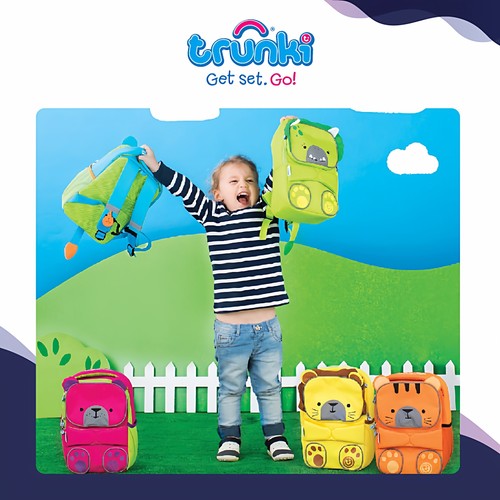 英国Trunki宝宝儿童双肩动物小书包背包