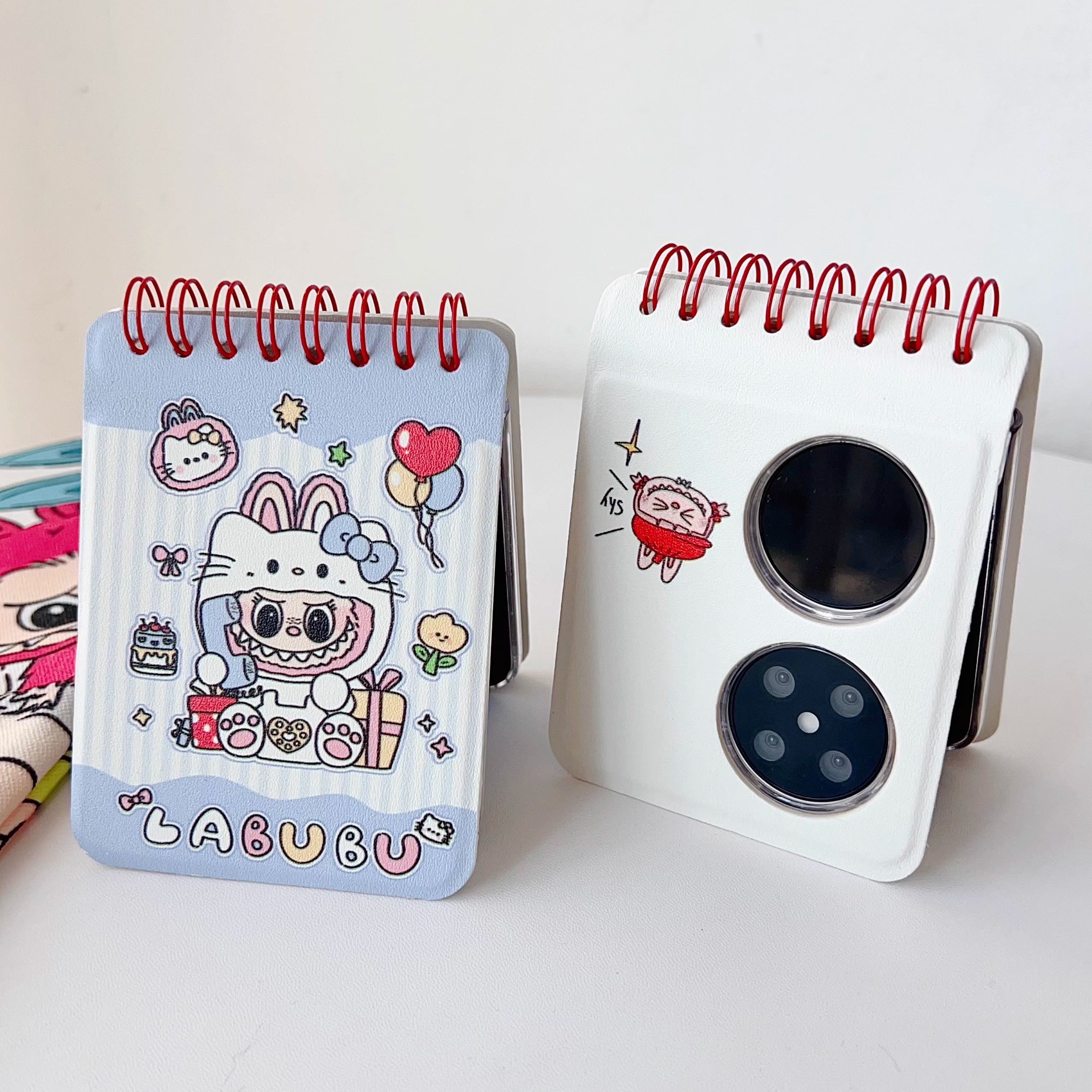 新款卡通拉布布适用华为Pocket2折叠屏阔屏华为purax典藏手机壳保护套p50pockets防摔novaflip创意笔记本小众