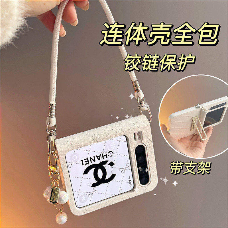 适用华为purax手机壳折叠皮套新款全包铰链PURAX中轴菱形菱格皮纹PuraX典藏版折叠屏带支架保护套简约挂绳女