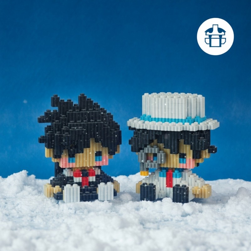 新款高中生侦探解谜收藏积木