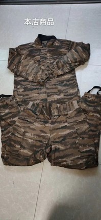 二手旧的冬季特加厚工作服套装户外训练服