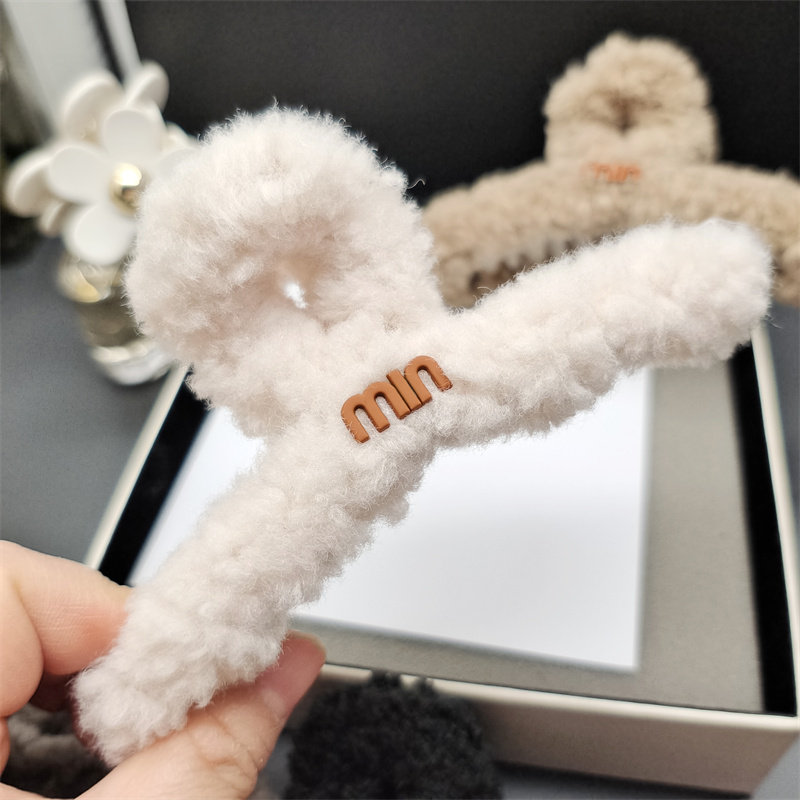 抓夹发抓羊羔毛绒秋冬可爱