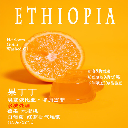 埃塞耶加雪菲果丁丁莓果味咖啡豆