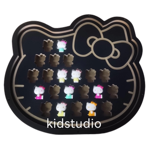 Hello kitty萌粒 夏日彩虹糖系列 防尘收纳盒 展示板