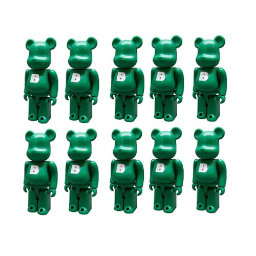 现货 bearbrick be@rbrick 100% 6代 全新有卡有盒 熊 字母 BASIC