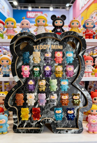 泰迪猪二代展示盒适配Teddy lulu猪泰迪mini萌粒收纳盒展示盒
