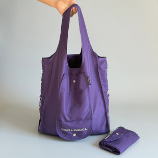 日单尾货大号折叠环超市保购物袋 轻便单肩布包 旅行度假野餐郊游