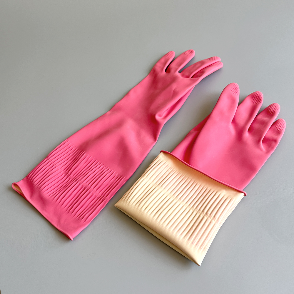 长款家务乳胶清洁手套防水防污