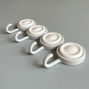 免打孔多功能收纳无痕粘钩壁挂可旋转门后挂钩厨房浴室小物件挂钩