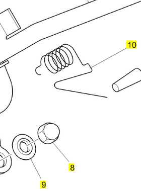 perkins铂金斯402/403/404发动机 调速机构弹簧