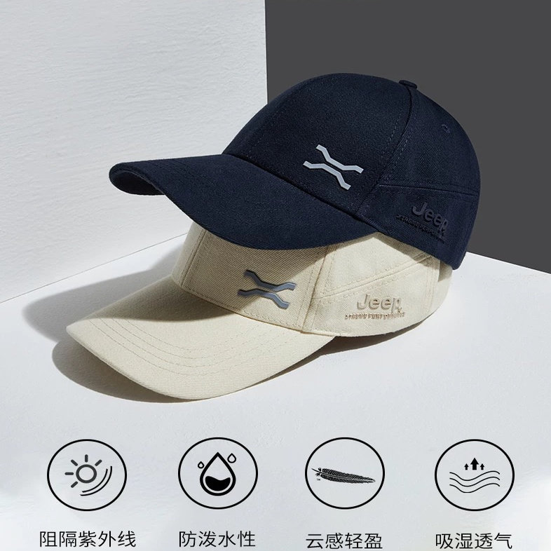 全棉鸭舌帽女夏季户外遮阳帽运动男太阳帽