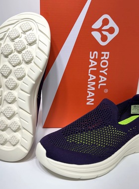 新款萨拉曼户外休闲健步鞋春夏轻便一脚蹬透气情侣跑鞋网面97128