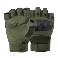 Зеленые перчатки, без пальцев