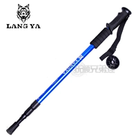 Ngốc chính hãng Tay cầm thẳng T xử lý trekking cực Đi bộ Ông già chống nạng siêu nhẹ hợp kim nhôm - Gậy / gậy gậy chống người già
