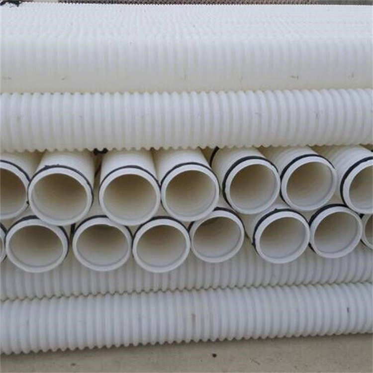 pe白色小波纹管桥梁110打孔波纹管弱电穿线通讯排管现货