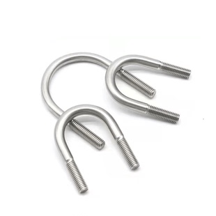 U型螺栓304不锈钢U形螺丝U型卡管道 M16 抱箍钢卡M6