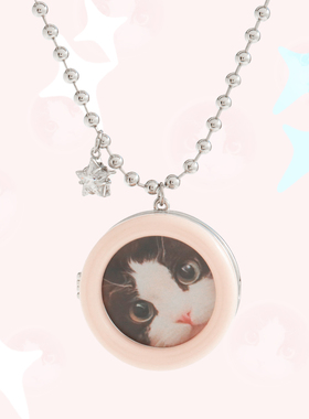 Esakoochi电子养宠~原创可爱猫狗相框项链可换照片闺蜜情侣送礼