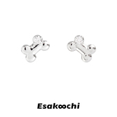 简约百搭耳骨钉 小巧迷你骨头耳钉个性 Esakoochi原创个性 骨头系列