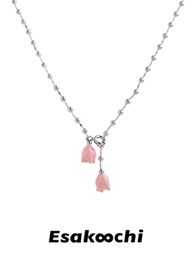 铃兰花开前开口锁骨链气质甜美