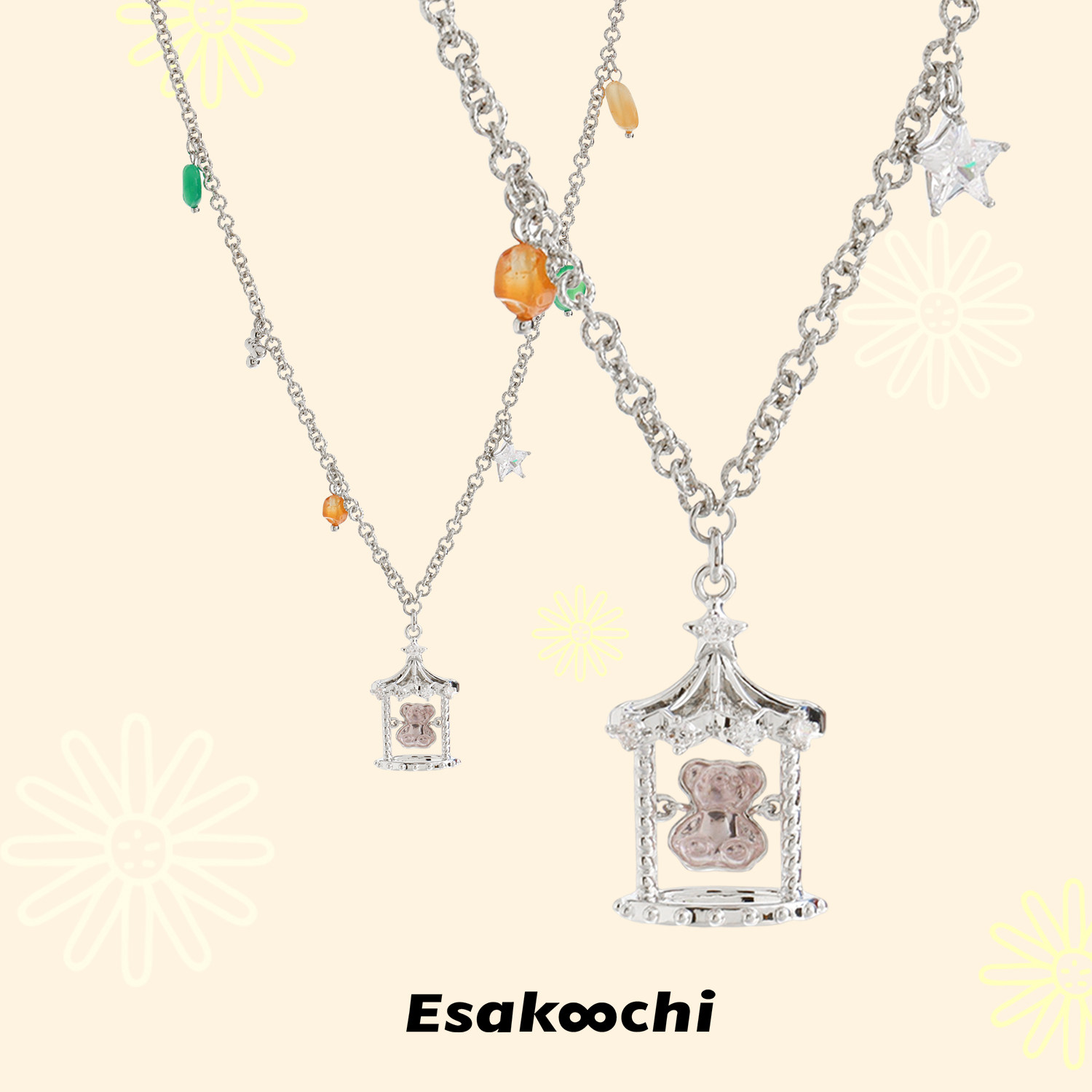 Esakoochi马戏团小熊童项链