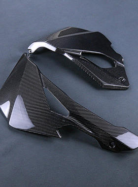 适用 Kawasaki川崎ZX25R ZX4RR摩托车改装碳纤维下导流罩 3K干碳