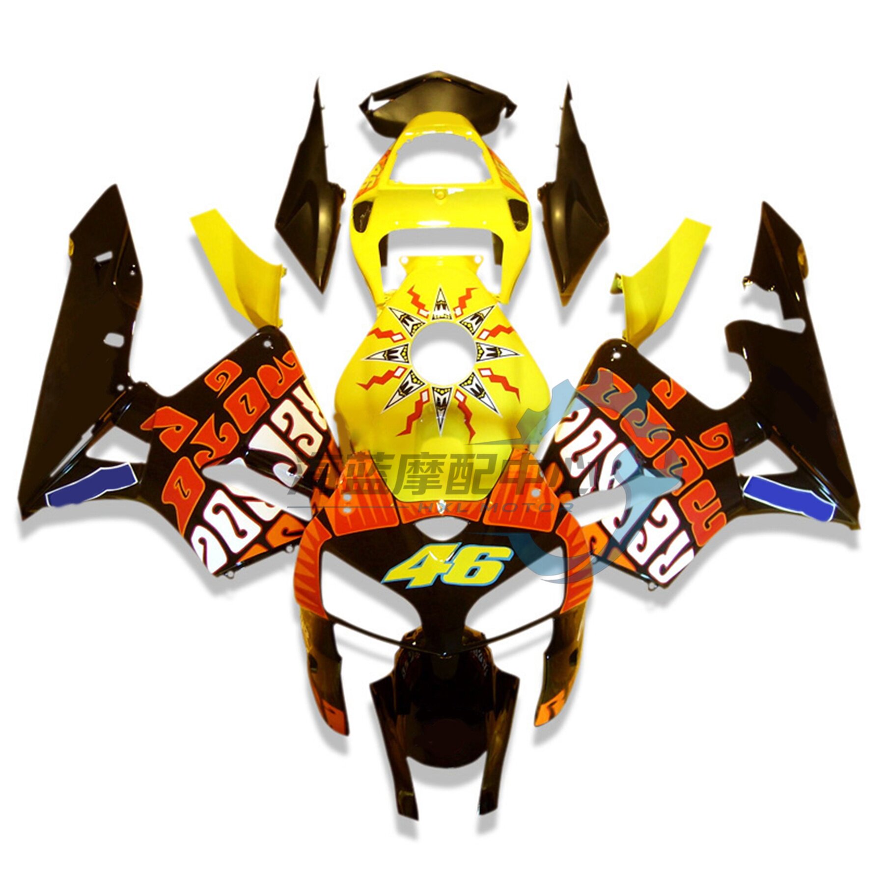 适用于CBR600RR F5 03-04 05-06全套ABS注塑整车外壳板导流罩包围