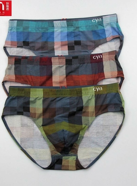 2条价 CYN创雅诺立体裁剪莫代尔男内裤88131舒适透气贴身男三角裤