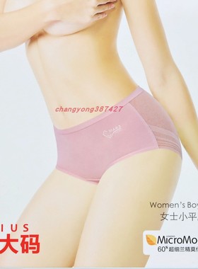 2条CYN创雅诺超细莫代尔妈咪裤F60027中腰加肥加大码舒适女平角裤