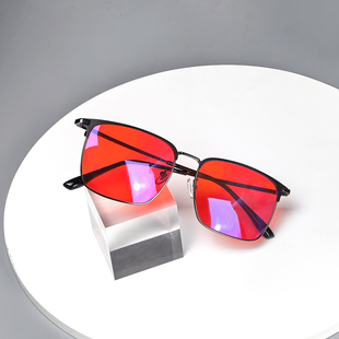 夜间蓝光防护眼镜99%全波段阻隔睡前使用助睡眠大框特大码