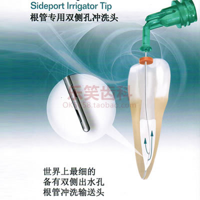 美国皓齿 根管冲洗专用器 21mm 27mm 双侧开孔极细