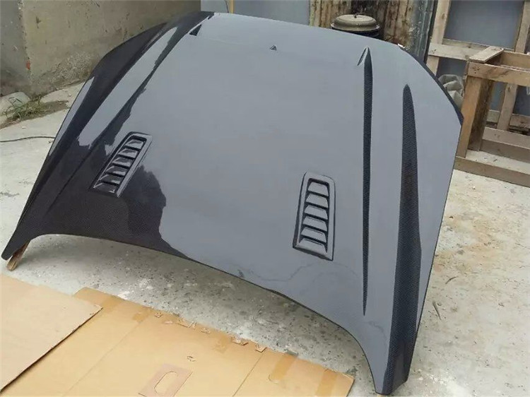 汽车改装件适用于福特系列 福特蒙迪欧改装碳纤维开孔机盖 引擎盖