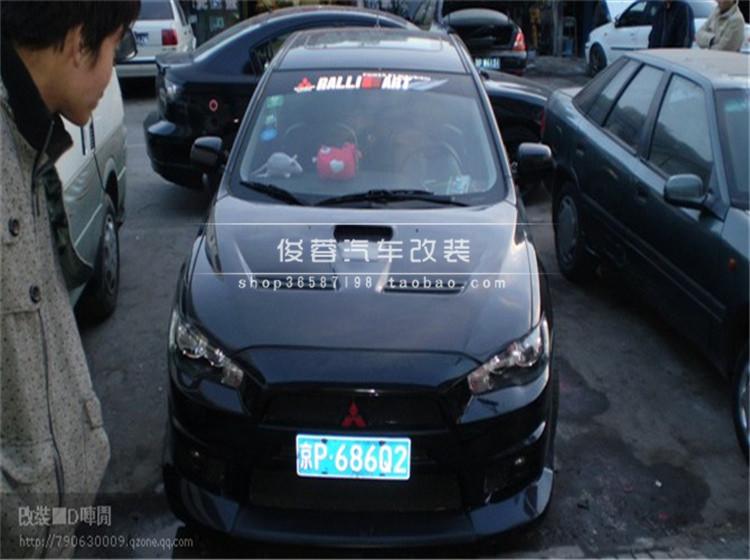 三菱翼神EVO10代碳纤维开孔机盖机头盖 翼神EVO十代碳纤维引擎盖