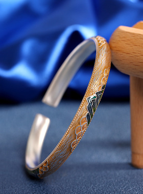 潮流个性足银海誓山盟复古