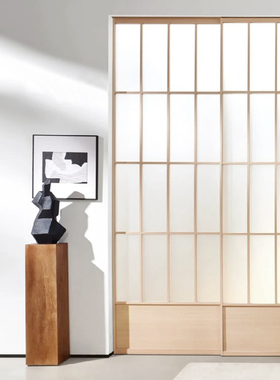 新中式复古推拉门宋式厨房阳台书房客厅联动门格子玻璃门移门隔断