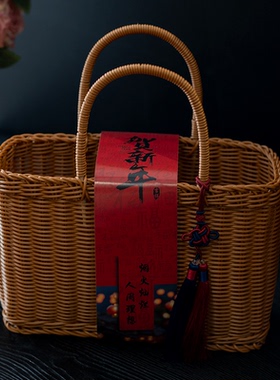 中式乔迁满月周岁寿辰节日伴手礼品盒新年货熟食篮腊味肠烘焙包装