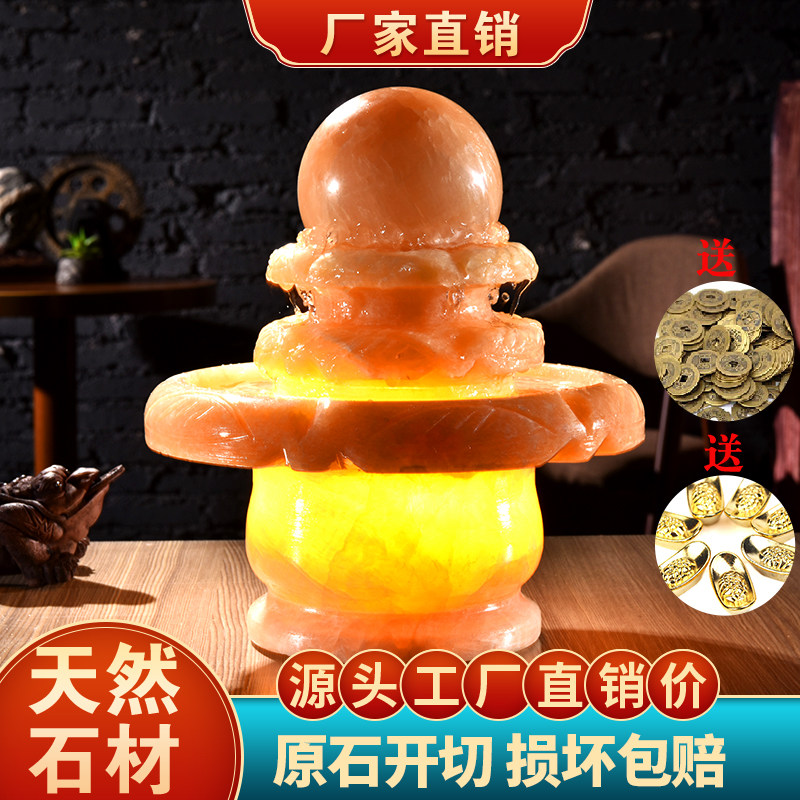 特价透光假山流水喷泉石材转动球创意家居装饰办公室摆件开业礼品
