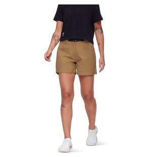 棕色运动短裤 代购 短款 防风弹性可压缩户外短裤 Mammut女士休闲裤