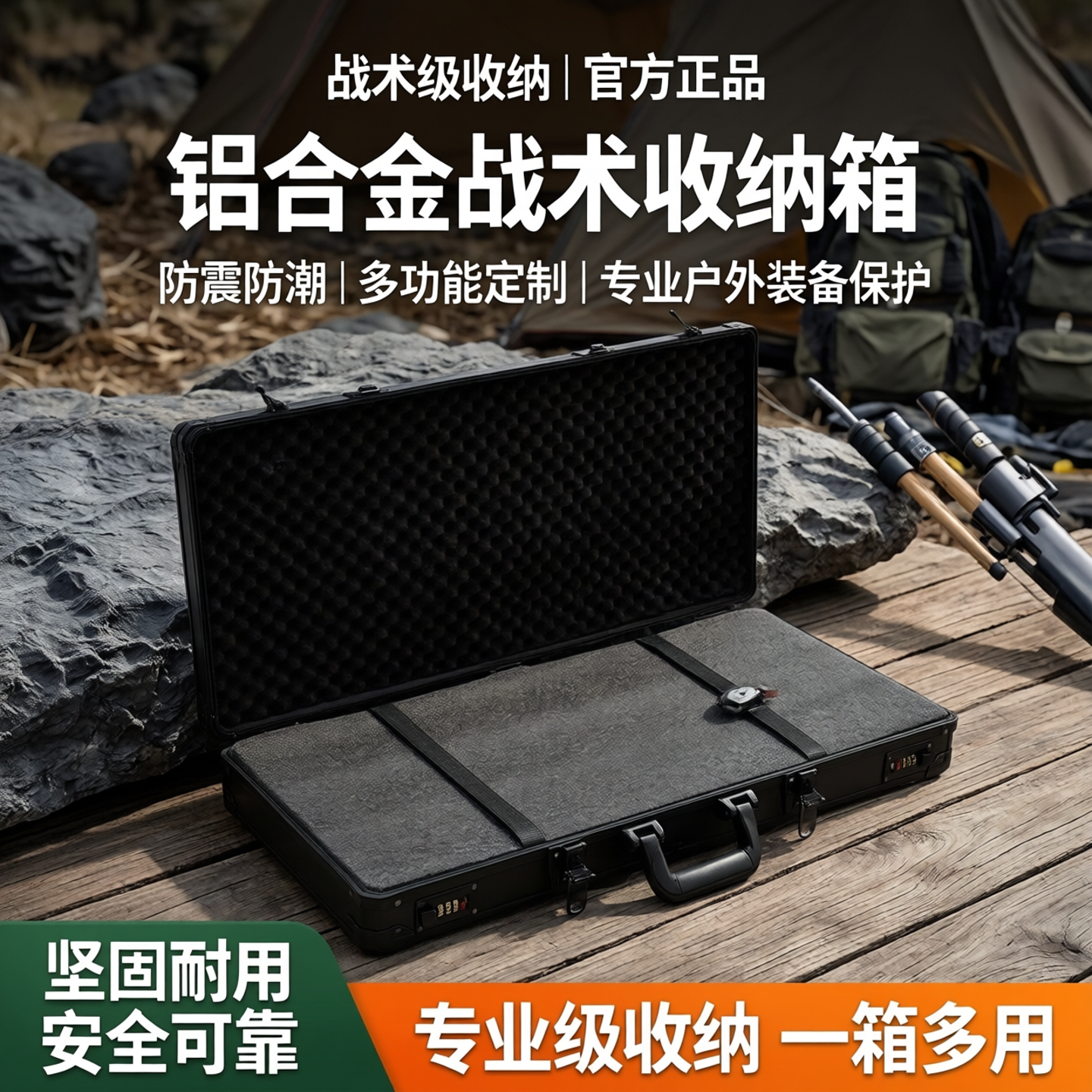 户外战术箱切割棉抗震箱手撕棉收纳箱复合弓模型装备箱抗压设备箱
