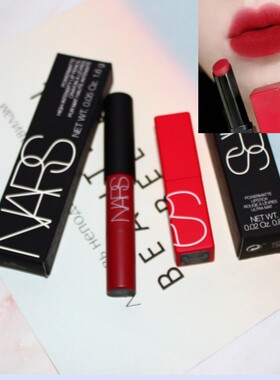 Nars纳斯 哑光细管口红唇膏132龙女红麂绒口红笔180 WALKYRIE小样