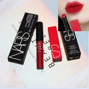 Nars纳斯 WALKYRIE小样 哑光细管口红唇膏132龙女红麂绒口红笔180