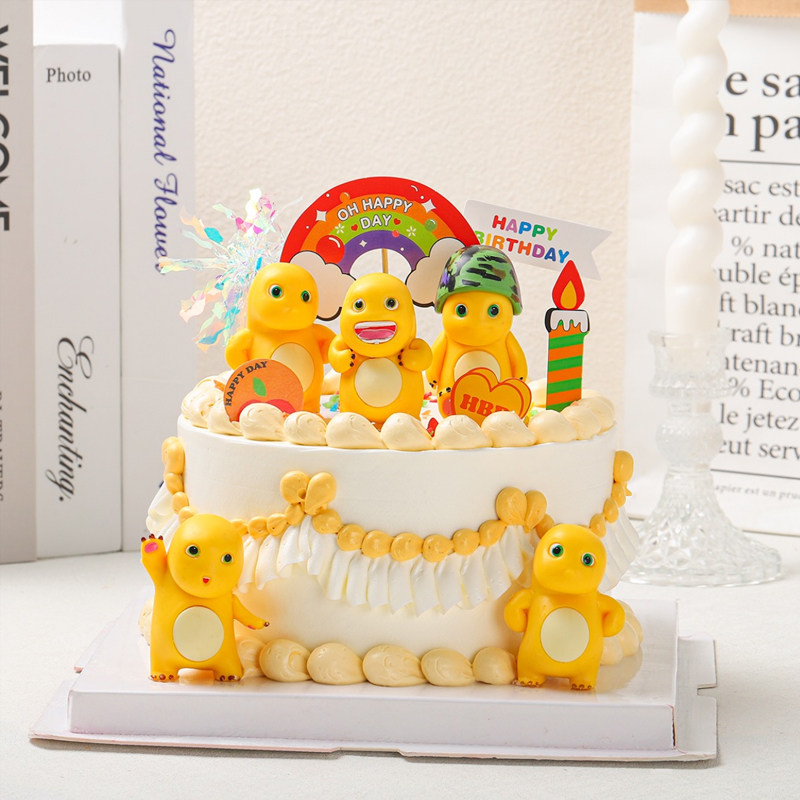 奶龙蛋糕装饰摆件网红胖胖可爱小恐龙彩虹hp笑脸生日派对甜品插件,节庆用品/礼品,节日装扮用品,淘宝优惠券,粉丝福利购,淘宝优惠卷