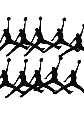 黑色小人投篮篮球儿童生日男孩男神生日蛋糕装饰插件烘焙插牌插旗