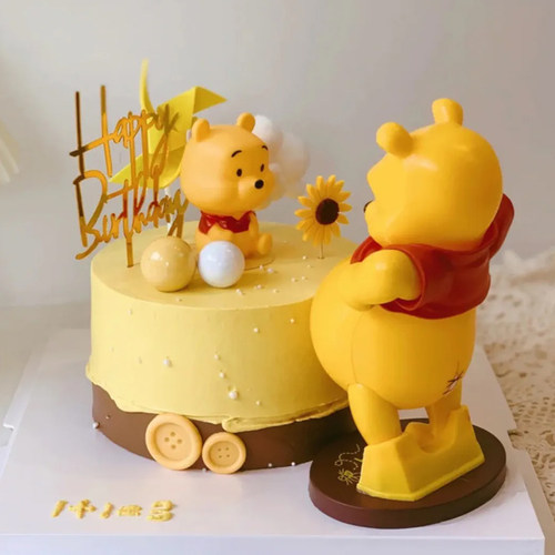 可爱大肚熊妈妈老婆生日蛋糕插牌