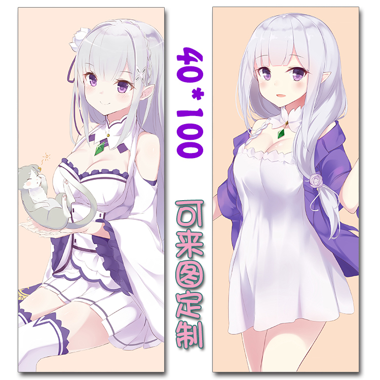 蕾姆艾米利亚抱枕靠枕动漫周边