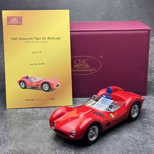 合金 CMC 1:18 玛莎拉蒂 Tip61 Birdcage 鸟笼 限量 汽车模型