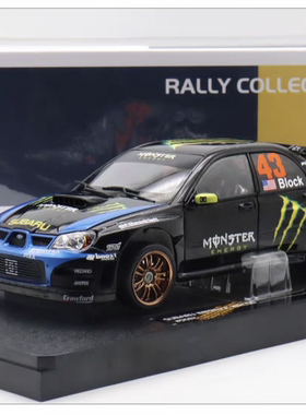 太阳星原厂斯巴鲁翼豹 野兽S207 WRX STI1:18 仿真合金汽车模型